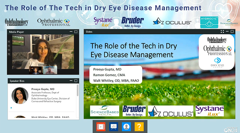The Role of The Tech in Dry Eye Disease Management
