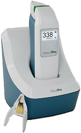 The ScoutPro Osmolarity System (Trukera Medical) combines specimen collection and laboratory analysis into a handheld device.IMAGE COURTESY: TRUKERA MEDICAL